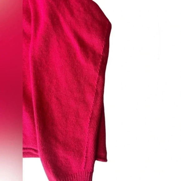 Bianco & Blu Made in Italy Women's Fuschia Pink Dolman Sleeve Sweater Sz… - Picture 4 of 11